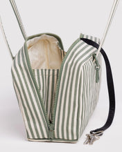 Load image into Gallery viewer, Baggu Sage Stripe Nylon Bowler