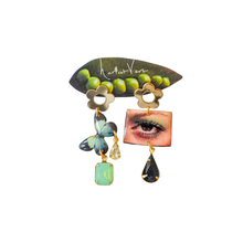 Load image into Gallery viewer, Gossamer Gaze Dangle Earring Set - Haricort Vert