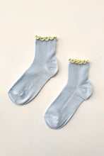 Load image into Gallery viewer, Le Bon Shoppe | Petite Ruffled Modal Sock Baby/Blue Butter