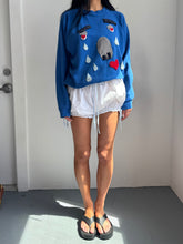 Load image into Gallery viewer, Lucinda Drake | Lovesick Blue Sweatshirt (S-M)