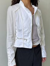 Load image into Gallery viewer, Corset Moto Cotton Zip Up Jacket (M)