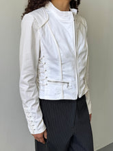 Load image into Gallery viewer, Corset Moto Cotton Zip Up Jacket (M)