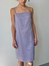 Load image into Gallery viewer, Lavender Floral Embroidered Chiffon Dress (M)