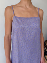 Load image into Gallery viewer, Lavender Floral Embroidered Chiffon Dress (M)