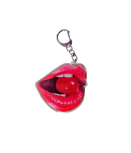 Load image into Gallery viewer, Lips Keychain - Haricort Vert