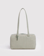 Load image into Gallery viewer, Baggu Sage Stripe Nylon Bowler