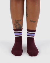 Load image into Gallery viewer, Baggu Mahogany Stripe Sock