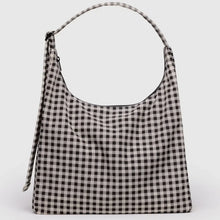 Load image into Gallery viewer, Gingham B/W Nylon Shoulder Bag